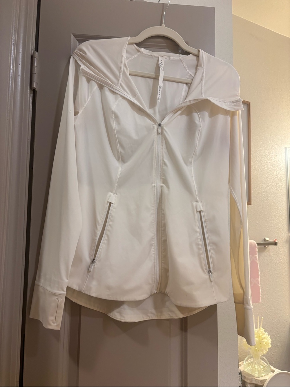 lululemon athletica Cream Zip-Front Lightweight Jacket